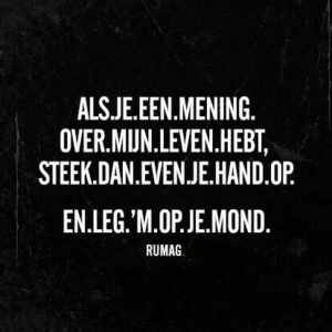 waarom je niks hoeft met de opgelegde mening van een ander